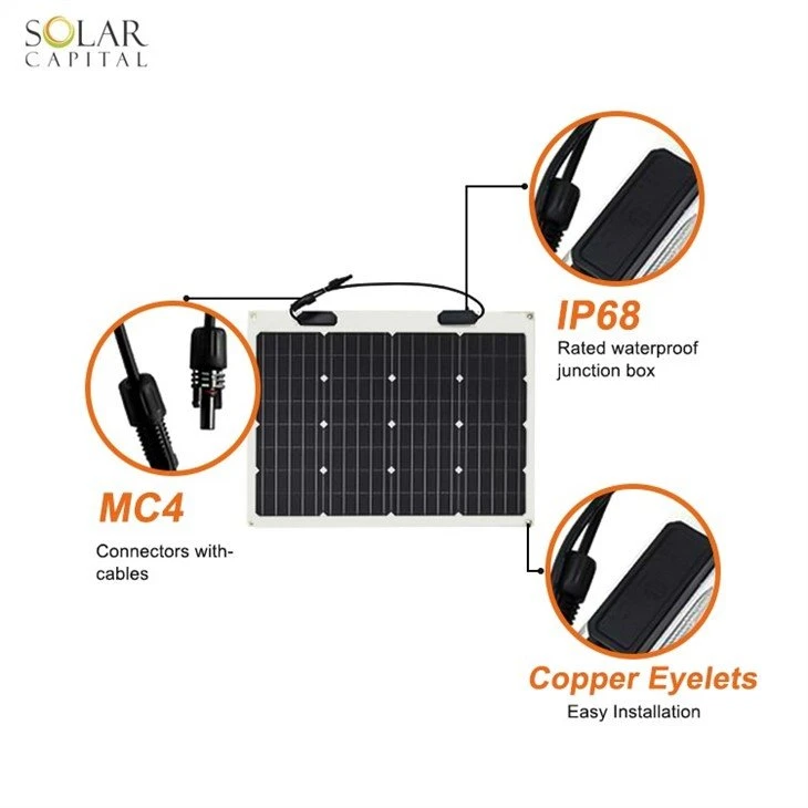 50W 12V Flexible Solar Panel